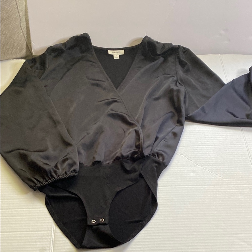 Elegant Black Bodysuit by Topshop